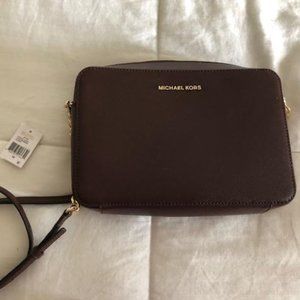 Michael Kors Jet Leather Crossbody